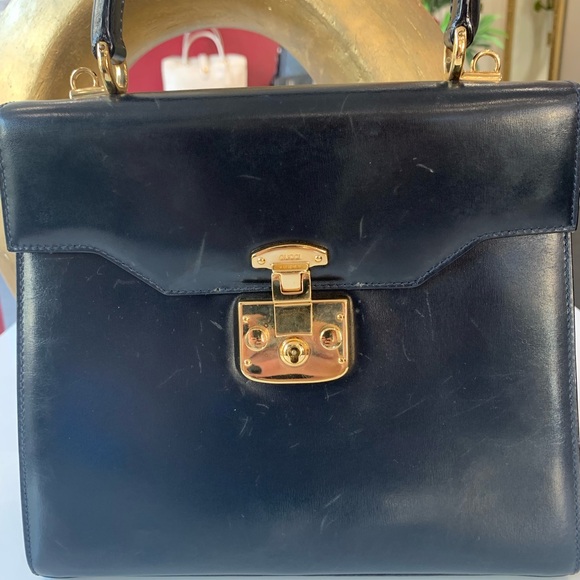 Vintage Gucci Large Lady Lock Handbag (80s) - Picture 4 of 7